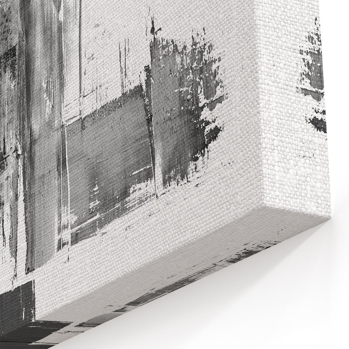 Contemporary Black and White Abstract Art | Modern Monochrome Canvas