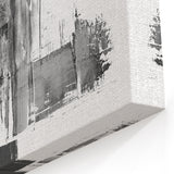 Contemporary Black and White Abstract Art | Modern Monochrome Canvas