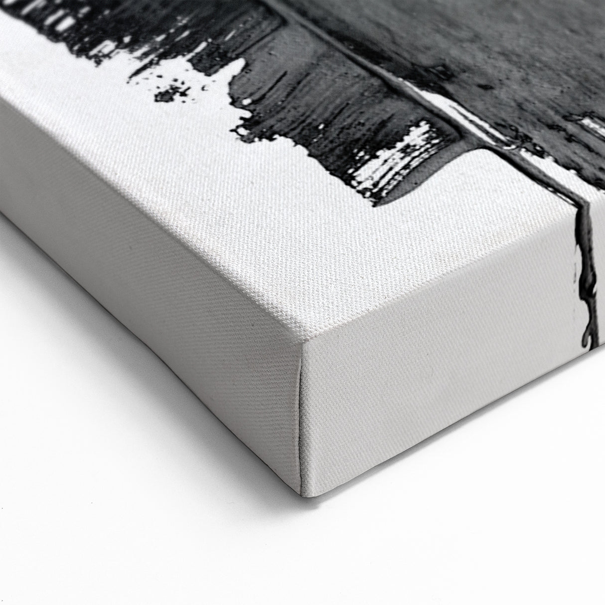 Contemporary Black and White Abstract Art | Modern Monochrome Canvas