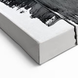Contemporary Black and White Abstract Art | Modern Monochrome Canvas