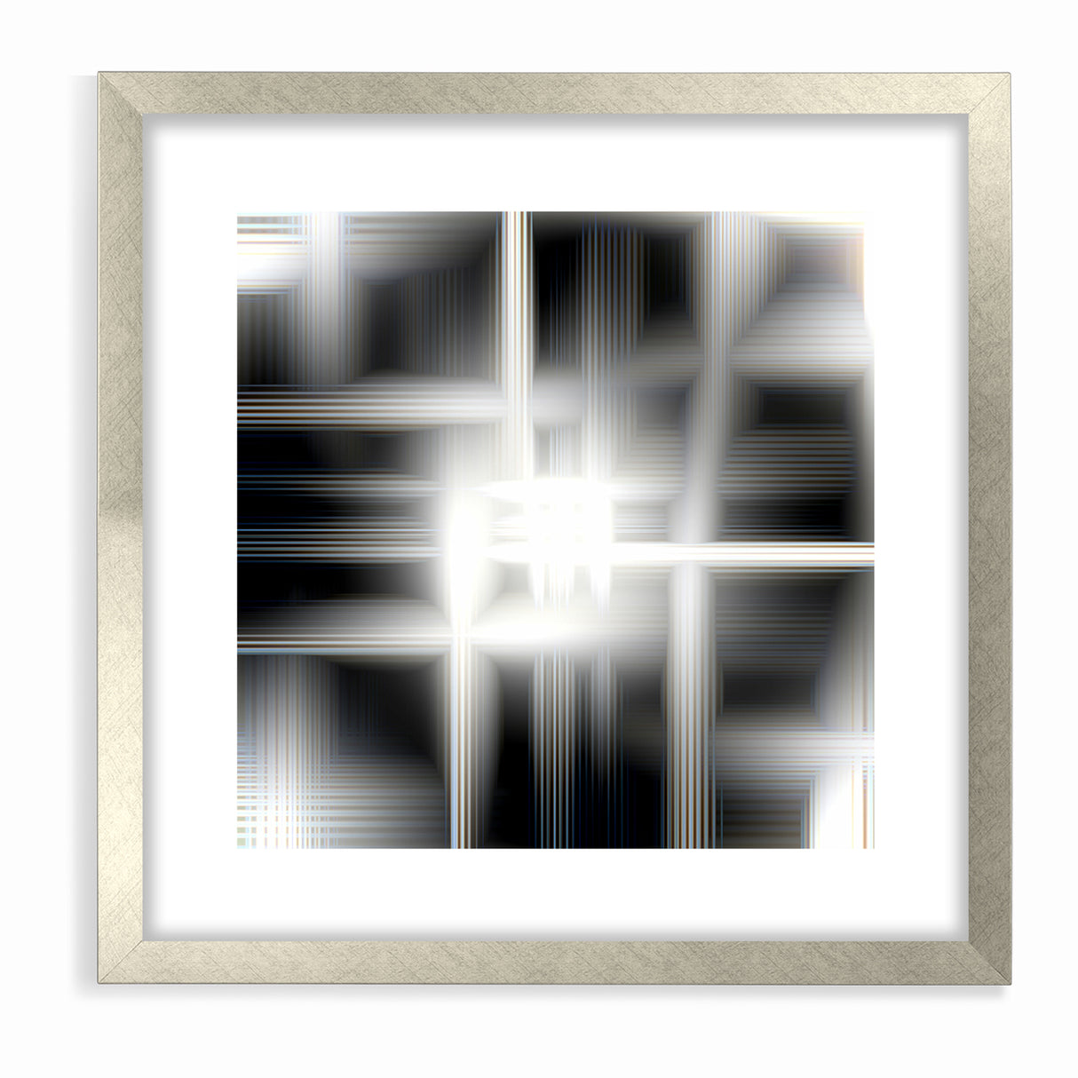 Elegant Black and White Abstract Art | Modern Monochrome Canvas Design