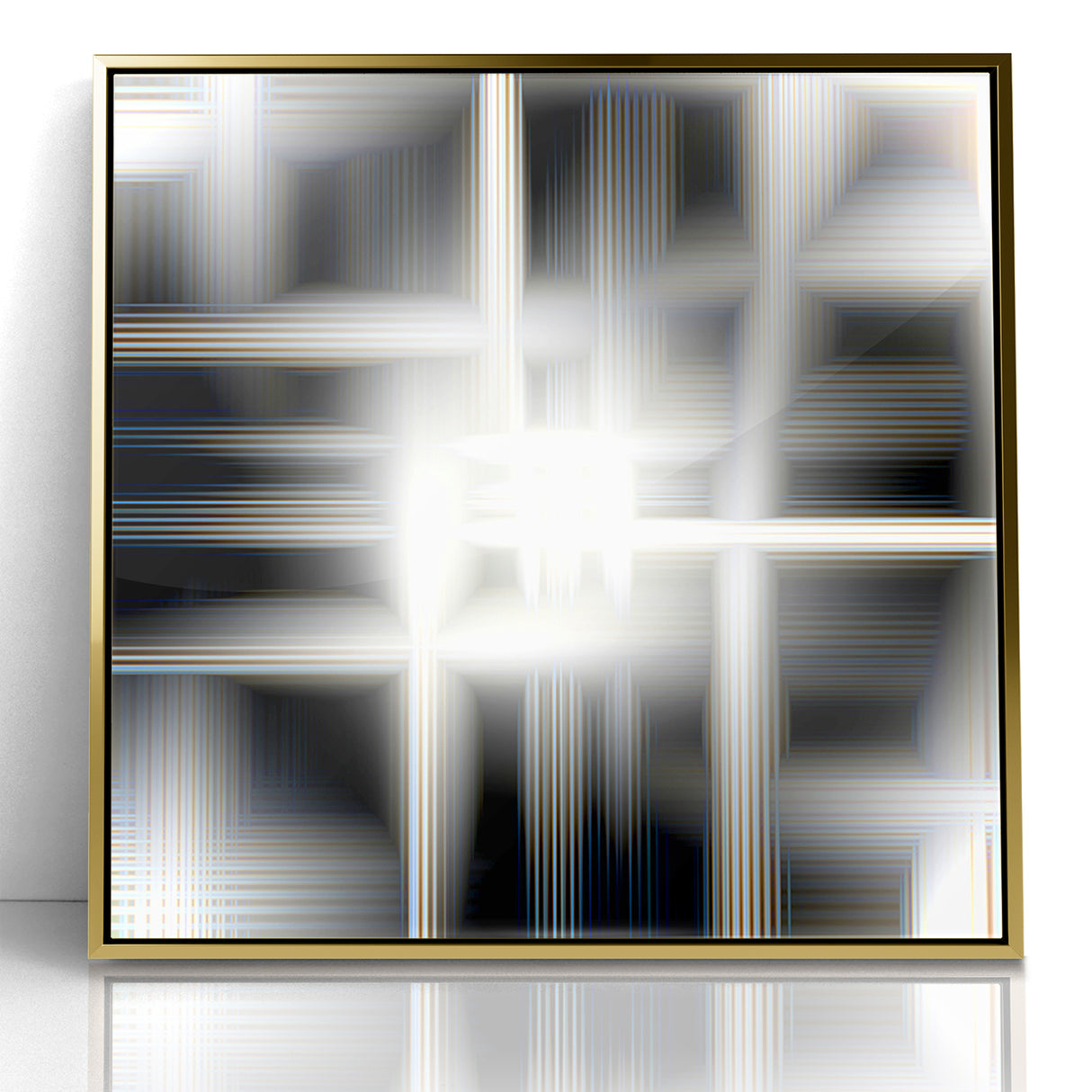 Elegant Black and White Abstract Art | Modern Monochrome Canvas Design