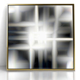 Elegant Black and White Abstract Art | Modern Monochrome Canvas Design
