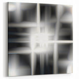 Elegant Black and White Abstract Art | Modern Monochrome Canvas Design