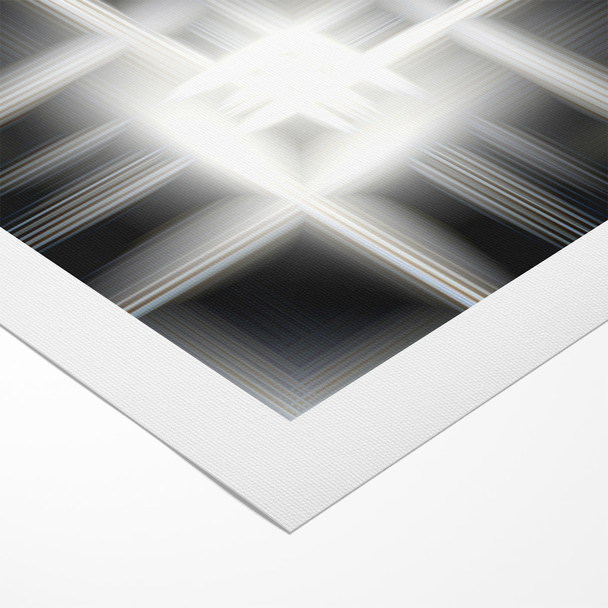 Elegant Black and White Abstract Art | Modern Monochrome Canvas Design