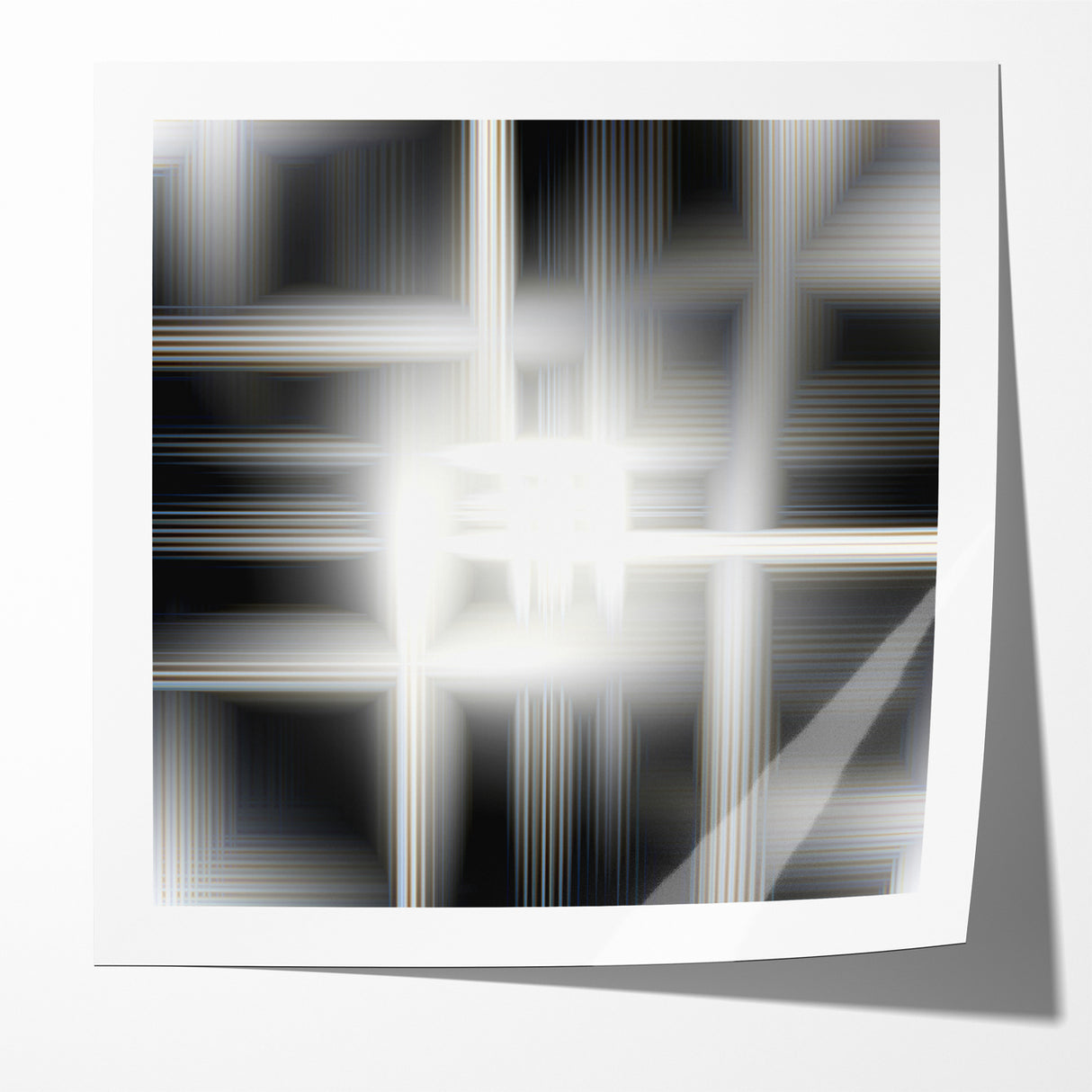 Elegant Black and White Abstract Art | Modern Monochrome Canvas Design