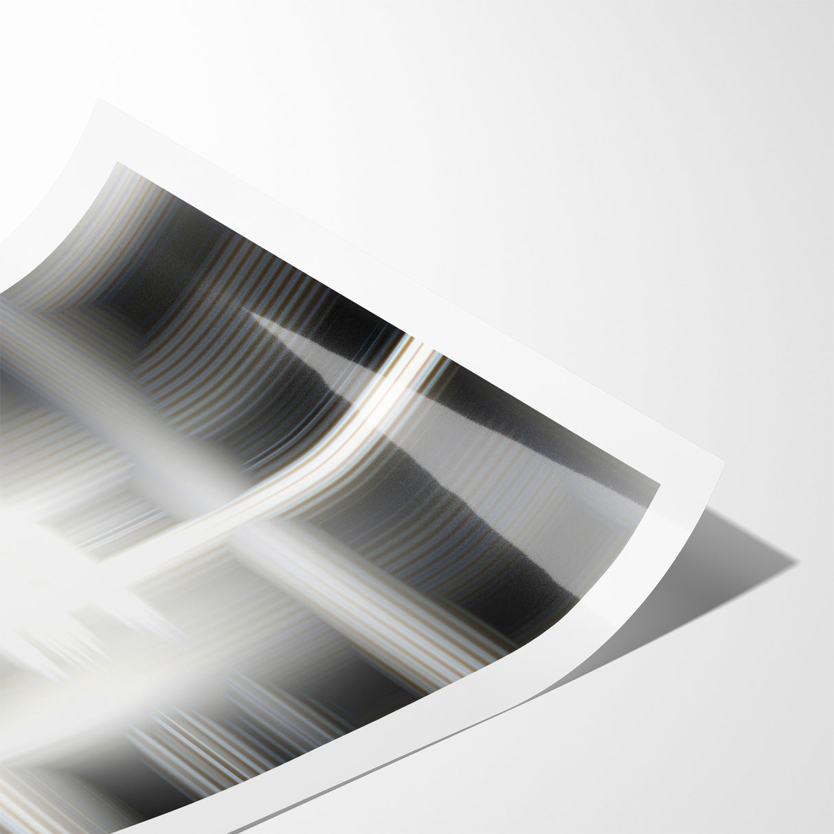 Elegant Black and White Abstract Art | Modern Monochrome Canvas Design