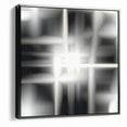 Elegant Black and White Abstract Art | Modern Monochrome Canvas Design
