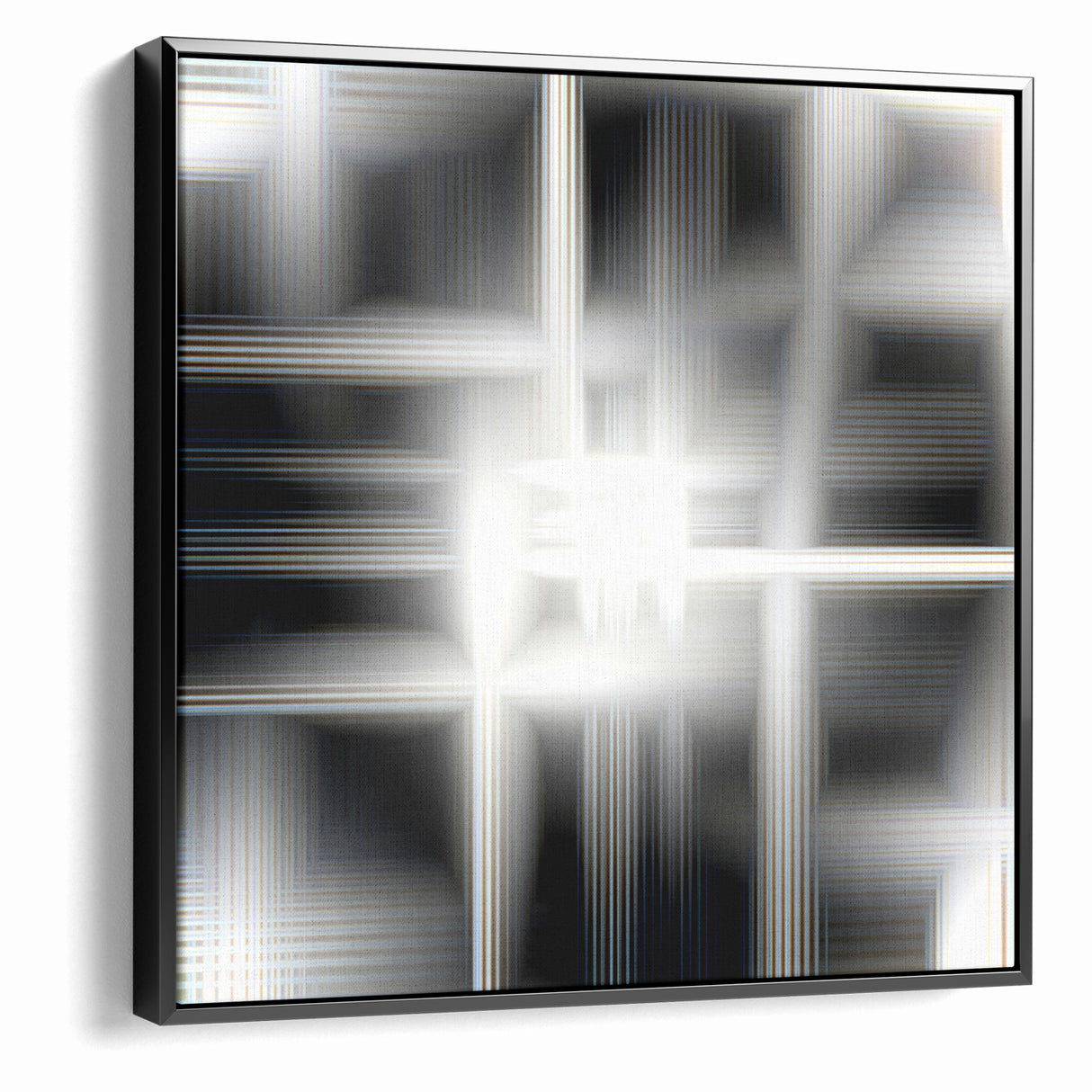 Elegant Black and White Abstract Art | Modern Monochrome Canvas Design