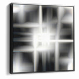 Elegant Black and White Abstract Art | Modern Monochrome Canvas Design