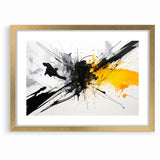 Dynamic Black and White Abstract Art | Splash Monochrome Canvas Design