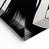 Dynamic Black and White Abstract Art | Splash Monochrome Canvas Design