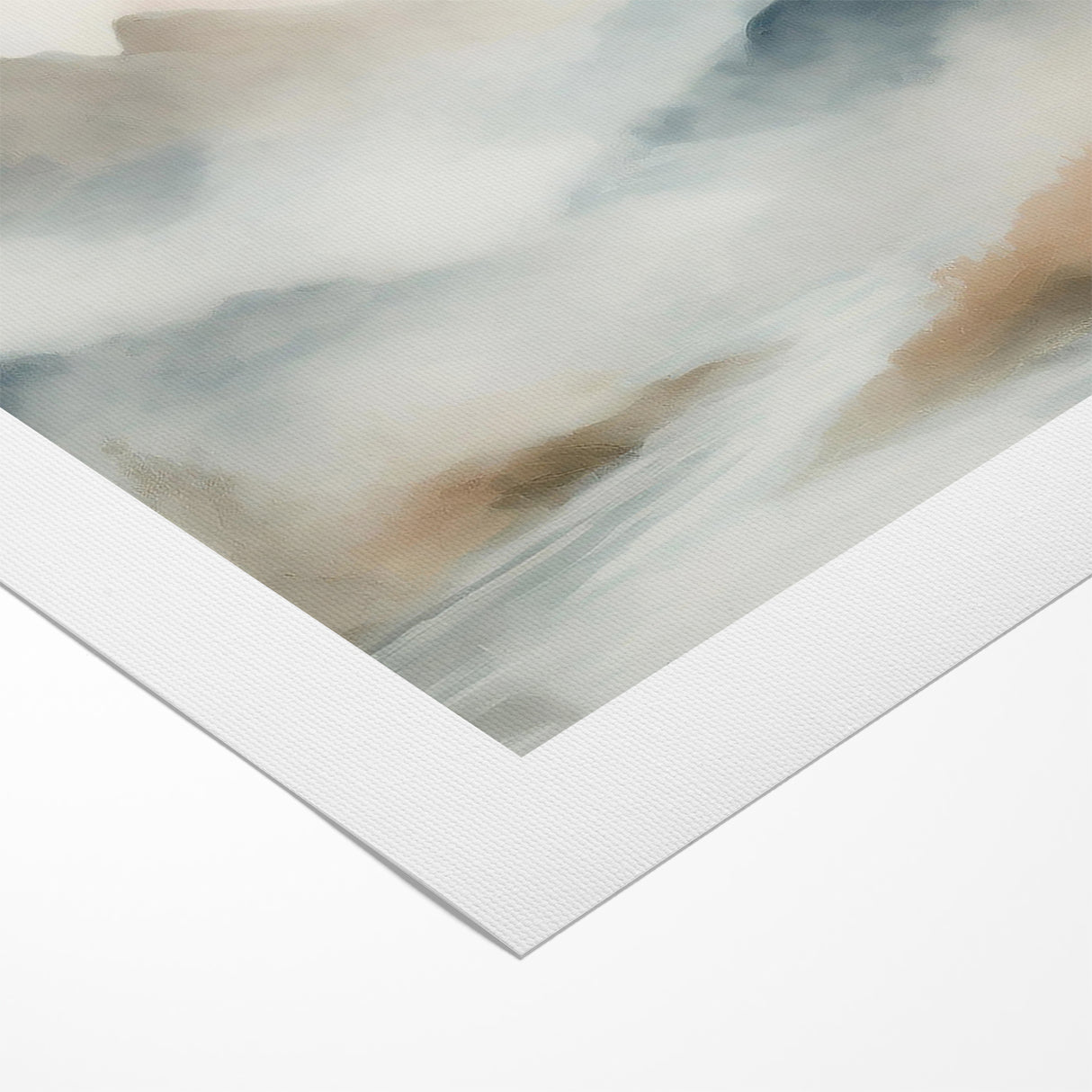 Abstract Nature Prints - Misty Mountain Serenity Wall Art
