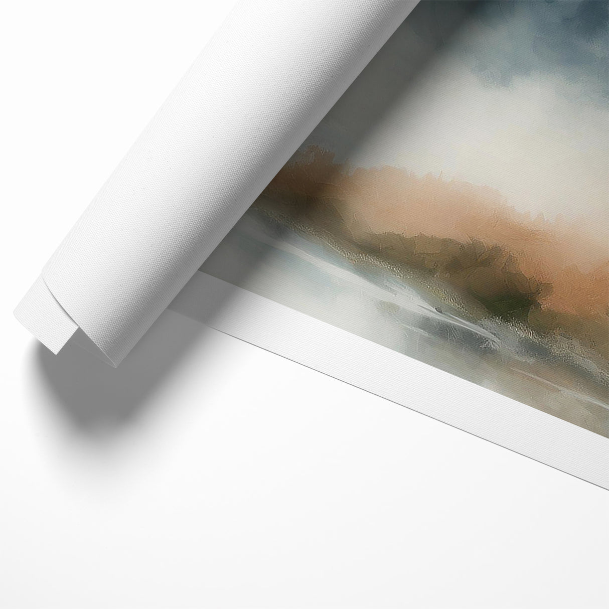 Abstract Nature Prints - Misty Mountain Serenity Wall Art