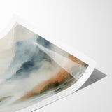Abstract Nature Prints - Misty Mountain Serenity Wall Art