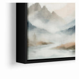 Abstract Nature Prints - Misty Mountain Serenity Wall Art