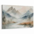 Abstract Nature Prints - Misty Mountain Serenity Wall Art