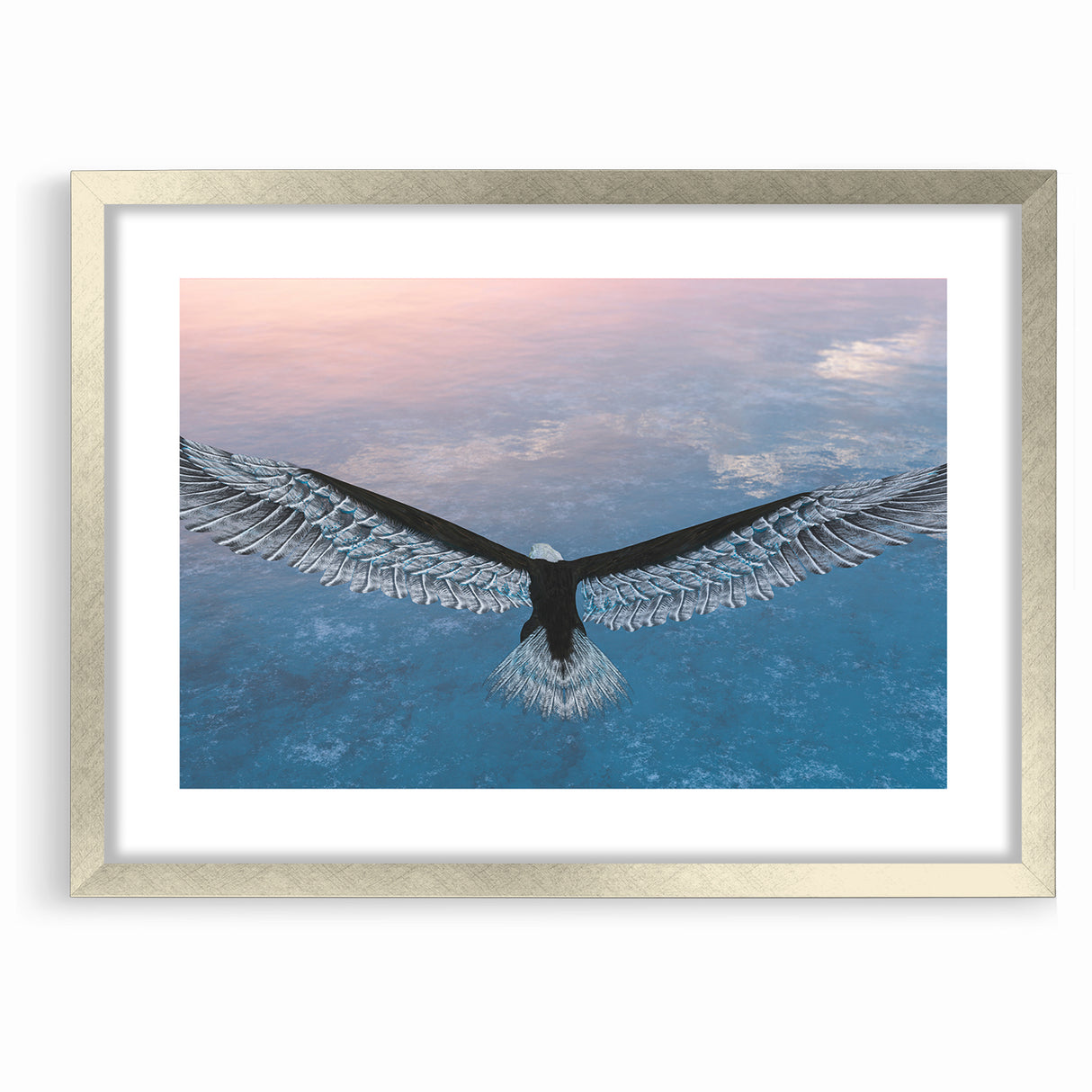 Stunning Birds of Prey Nature Art – Soaring Eagle Wall Decor Canvas