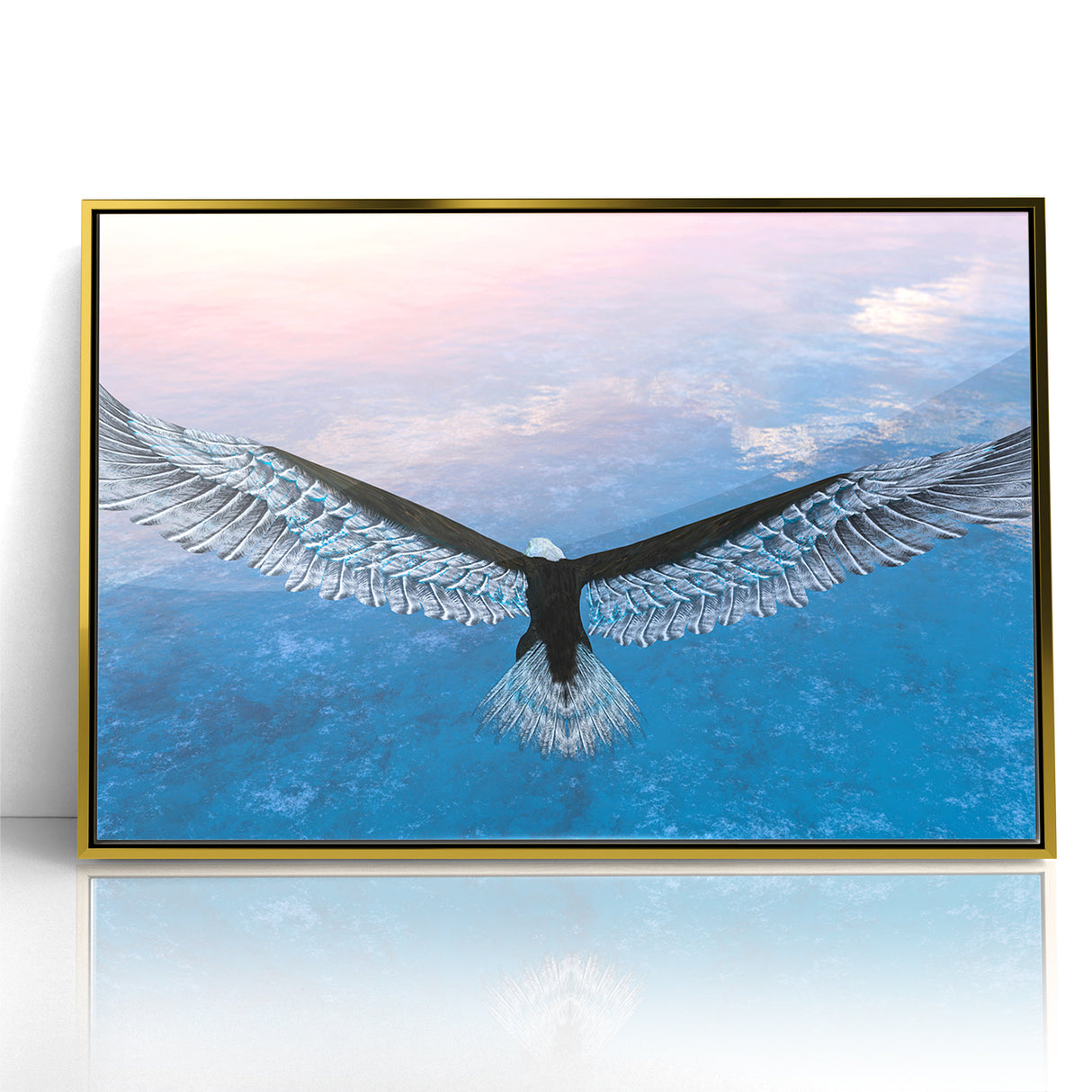 Stunning Birds of Prey Nature Art – Soaring Eagle Wall Decor Canvas