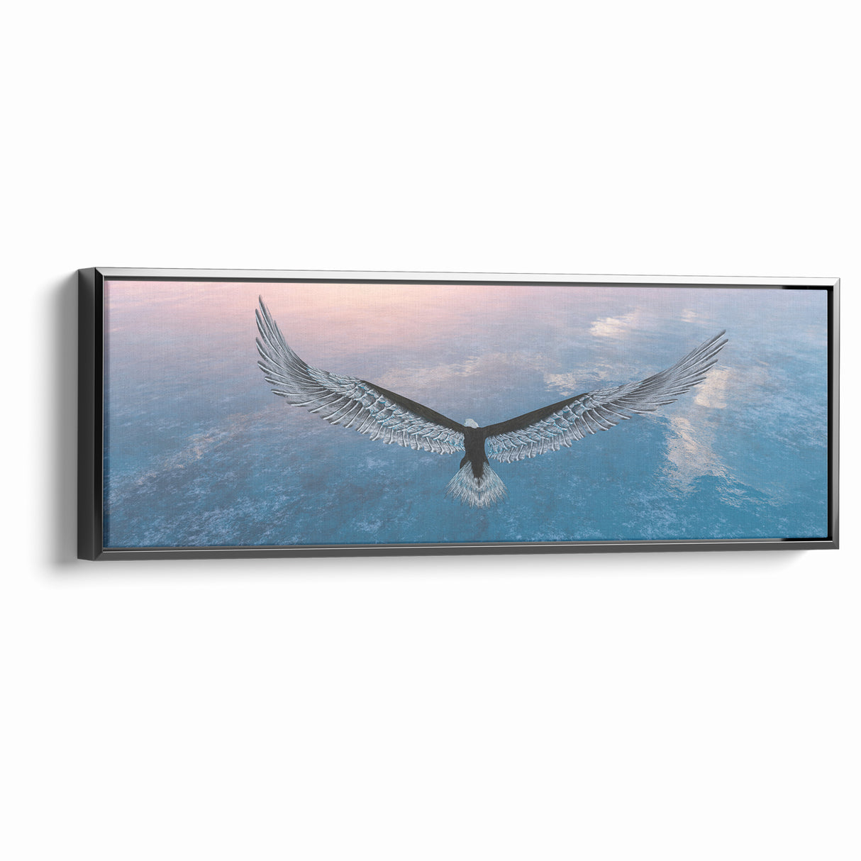 Stunning Birds of Prey Nature Art – Soaring Eagle Wall Decor Canvas