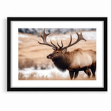 Graceful Antelope Wildlife Art - Elegant African Antelope Print Canvas
