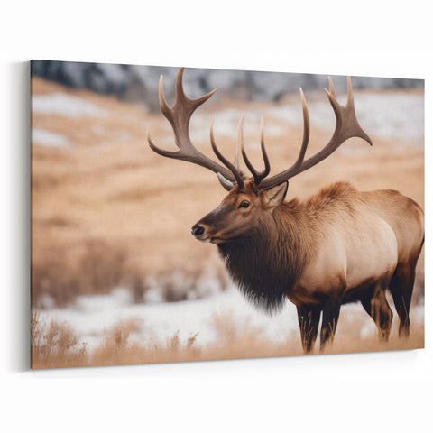 Graceful Antelope Wildlife Art - Elegant African Antelope Print Canvas