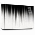 Minimalist Black and White Abstract Art | Drip Monochrome Canvas Design