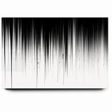 Minimalist Black and White Abstract Art | Drip Monochrome Canvas Design