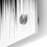 Minimalist Black and White Abstract Art | Drip Monochrome Canvas Design