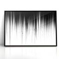 Minimalist Black and White Abstract Art | Drip Monochrome Canvas Design