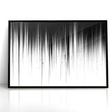 Minimalist Black and White Abstract Art | Drip Monochrome Canvas Design