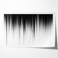 Minimalist Black and White Abstract Art | Drip Monochrome Canvas Design