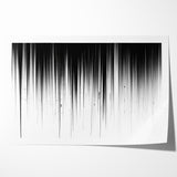 Minimalist Black and White Abstract Art | Drip Monochrome Canvas Design
