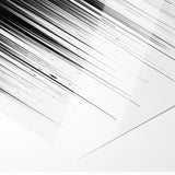 Minimalist Black and White Abstract Art | Drip Monochrome Canvas Design