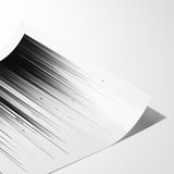 Minimalist Black and White Abstract Art | Drip Monochrome Canvas Design