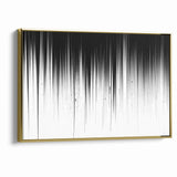 Minimalist Black and White Abstract Art | Drip Monochrome Canvas Design