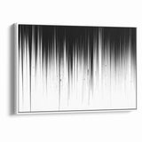 Minimalist Black and White Abstract Art | Drip Monochrome Canvas Design