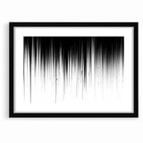 Minimalist Black and White Abstract Art | Drip Monochrome Canvas Design