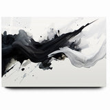 Flowing Black and White Abstract Art | Modern Monochrome Canvas Design