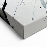 Flowing Black and White Abstract Art | Modern Monochrome Canvas Design