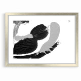 Textured Black and White Abstract Art | Monochrome Canvas Design