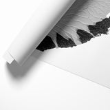 Textured Black and White Abstract Art | Monochrome Canvas Design