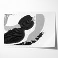 Textured Black and White Abstract Art | Monochrome Canvas Design