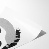 Textured Black and White Abstract Art | Monochrome Canvas Design