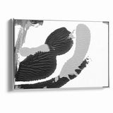 Textured Black and White Abstract Art | Monochrome Canvas Design