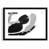 Textured Black and White Abstract Art | Monochrome Canvas Design