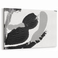Textured Black and White Abstract Art | Monochrome Canvas Design
