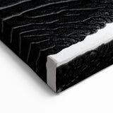 Textured Black and White Abstract Art | Monochrome Canvas Design