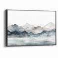 Modern Landscape Abstract Art - Tranquil Mountain Scenery Wall Decor