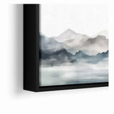 Modern Landscape Abstract Art - Tranquil Mountain Scenery Wall Decor